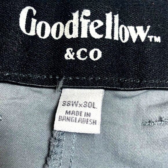 Goodfellow & Co Hennepin Tech Slim Fit Mens Pants 38Wx30L Gray Cotton Blend - Picture 6 of 11